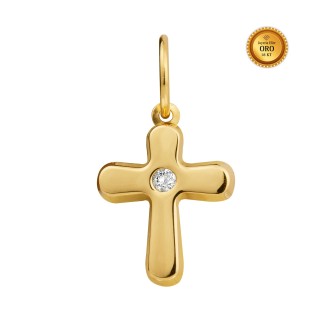 CRUZ EN ORO 18KT CON CIRCONITA