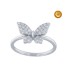 BUTTERFLY RING IN WHITE GOLD AND DIAMONDS