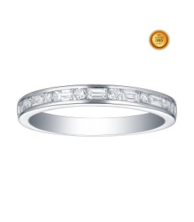 RING IN 18KT WHITE GOLD WITH WHITE DIAMONDS