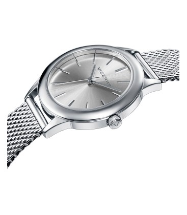 CHIC WATCH 3 HANDS IN STEEL WITH MILANESE MESH