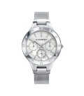 CHIC MULTIFUNCTION WATCH IN STAINLESS STEEL WITH SILVER DIAL