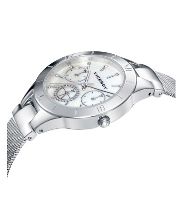 CHIC MULTIFUNCTION WATCH IN STAINLESS STEEL WITH SILVER DIAL