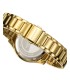 CHIC MULTIFUNCTION WATCH IN STEEL WITH GOLD-PLATED IP