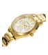 CHIC MULTIFUNCTION WATCH IN STEEL WITH GOLD-PLATED IP