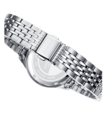 GRAND 3 HANDS STAINLESS STEEL WATCH WITH WHITE DIAL