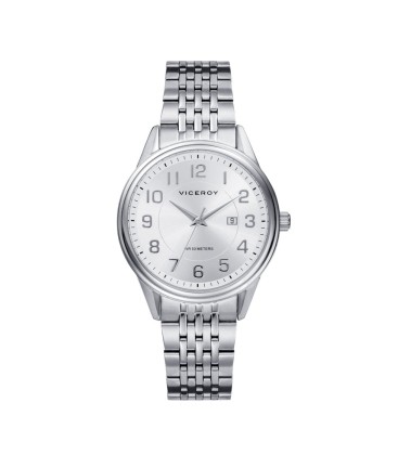 GRAND 3 HANDS STAINLESS STEEL WATCH WITH WHITE DIAL