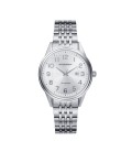 GRAND 3 HANDS STAINLESS STEEL WATCH WITH WHITE DIAL