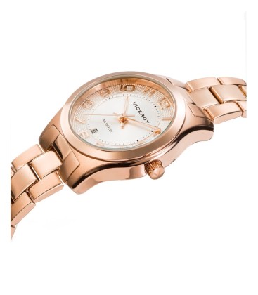 GRAND 3 HANDS STAINLESS STEEL WATCH IP PINK