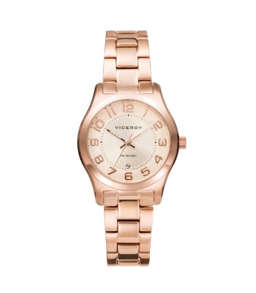 GRAND 3 HANDS STAINLESS STEEL WATCH IP PINK