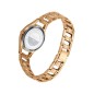 RELOJ AIR TRES AGUJAS DE ACERO IP DORADO Y ESFERA BLANCA