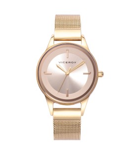 KISS WATCH WITH STAINLESS STEEL CASE AND BRACELET IN GOLD IP