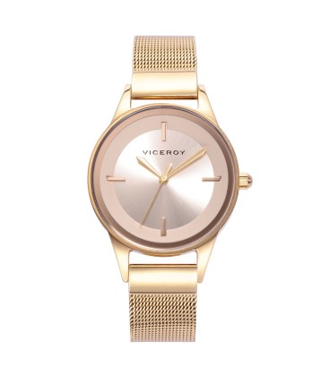 KISS WATCH WITH STAINLESS STEEL CASE AND BRACELET IN GOLD IP