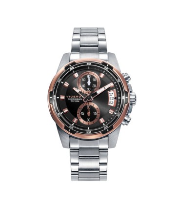 VICEROY HEAT STAINLESS STEEL WATCH WITH CONOGRAPH AND SILVER STEEL STRAP