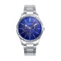 RELOJ EN ACERO CON ESFERA AZUL