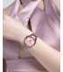 TWO-TONE STAINLESS STEEL WATCH WITH PINK DIAL