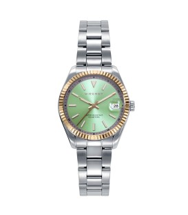 CHIC WATCH WITH TWO-TONE STAINLESS STEEL CASE AND BRACELET