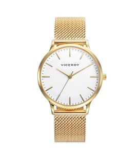 KISS WATCH IN GOLD PLATED STEEL AND MILANESE MESH