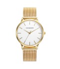 KISS WATCH IN GOLD PLATED STEEL AND MILANESE MESH