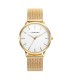 KISS WATCH IN GOLD PLATED STEEL AND MILANESE MESH