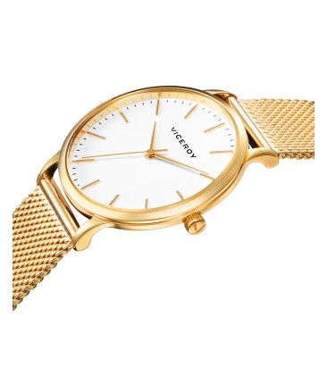 KISS WATCH IN GOLD PLATED STEEL AND MILANESE MESH