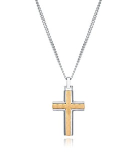 VICEROY MAGNUN STAINLESS STEEL PENDANT WITH CROSS