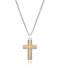 VICEROY MAGNUN STAINLESS STEEL PENDANT WITH CROSS