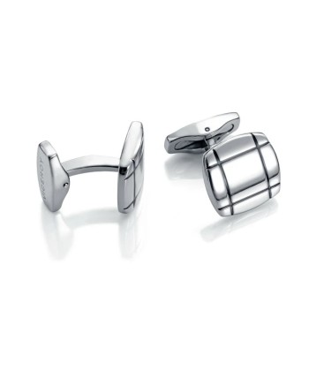 VICEROY STEEL AND ENAMEL CUFFLINKS