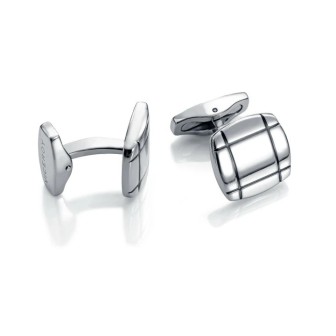VICEROY STEEL AND ENAMEL CUFFLINKS