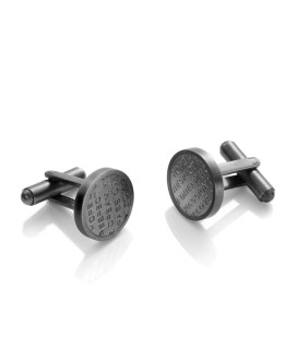 VICEROY AIR STAINLESS STEEL CUFFLINKS WITH ENGRAVED WORDS