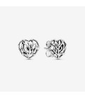 Sterling silver Blossoming Hearts earrings