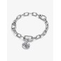 Infinite Snake Medallion Charm Sterling silver