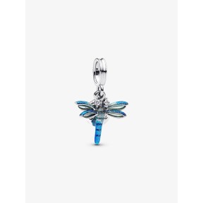 Double Dragonfly Pendant Charm Sterling silver   793745C01