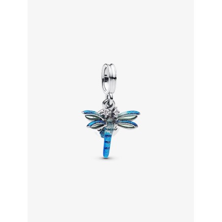 Double Dragonfly Pendant Charm Sterling silver   793745C01