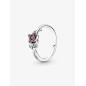 Anillo Rosa de la Bella y la Bestia de Disney Plata de primera ley Anillo Rosa de la Bella y la Bestia de Disney Plata de primera ley