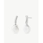 10mm Flat Pearl Stud Earrings