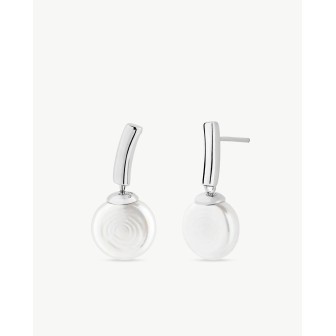 Pendientes Perla Plana 10mm Espiga   09286.01.2.E00.906.1