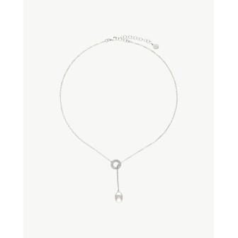 12mm White Pearl Necklace with Gold Moonlight    17342.01.2.N42.530.1