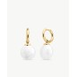 Pendientes Aro y Perla 12mm Dorados Wild Pearls Pendientes Aro y Perla 12mm Dorados Wild Pearls