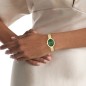 Reloj Calvin Klein Twisted Bezel Dorado y Verde Analógico