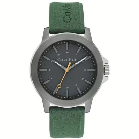 Reloj Calvin Klein Reset Gris y Verde Analógico Hombre 25200472