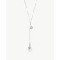 Collar Ajustable Perlas 8 y 10mm Drop