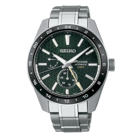 Presage Sharp Edged GMT Series Green. SPB219J1