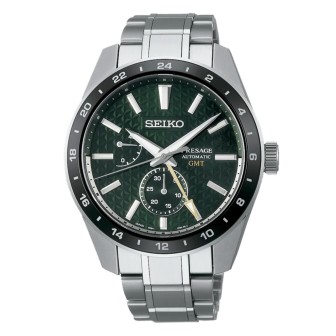 Presage Sharp Edged GMT Series Green. SPB219J1