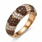 Anillo de oro rosa + brillantes Anillo de oro rosa + brillantes