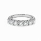 18 kts white gold ring with diamonds