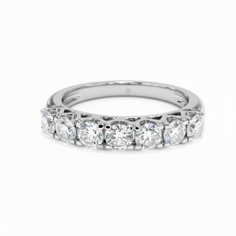 Sortija de oro blanco 18 kts con diamantes