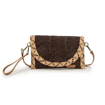Handcrafted Natural Fibre Clutch Bag | Vintage Style