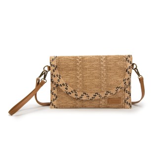 Beige Boho Chic Natural Fibre Bag | Women's Clutch