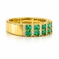 Gold Ring with Emeralds and Diamonds | An Elegant and Sparkling Design