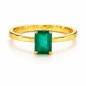SORTIJA ORO 18KT CON ESMERALDA